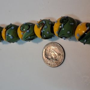 Beautiful lampwork vintage beads for jewelry making